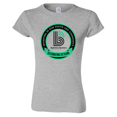 Gildan Ladies Fashion Fit T-Shirt -- Sport Grey