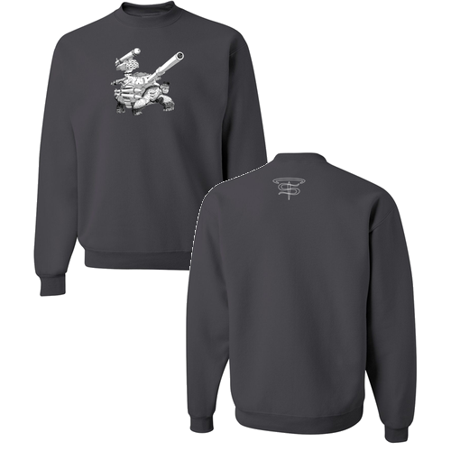 Jerzees 8 Oz., 50/50 Nublend Fleece Crew -- Charcoal Grey