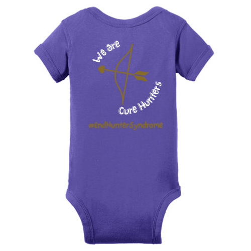 Infant Rabbit Skins Lap Shoulder Onesie -- Purple