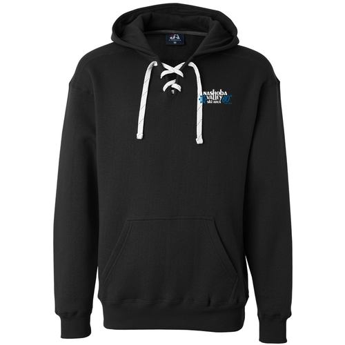 J America Sport Lace Hooded Sweatshirt -- Black