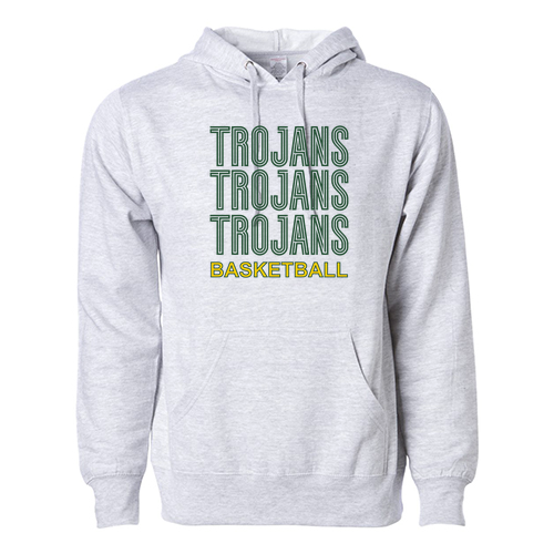 Independent Trading Midweight Hooded Sweatshirt -- Grey Heather