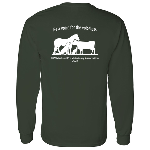 Gildan Heavy Cotton Longsleeve Basic T-Shirt -- Forest Green