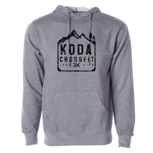 Independent Trading Midweight Hooded Sweatshirt  Gunmetal Heather