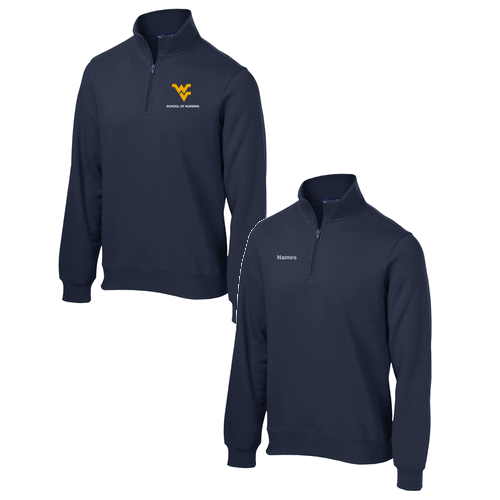 Sport Tek Quarter Zip Sweatshirt -- True Navy