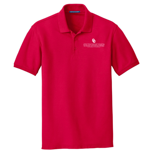 Port Authority Core Classic Pique Polo Embroidered -- Rich Red