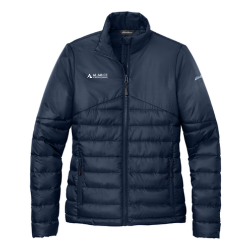 Eddie Bauer Ladies Quilted Jacket -- River Blue Navy