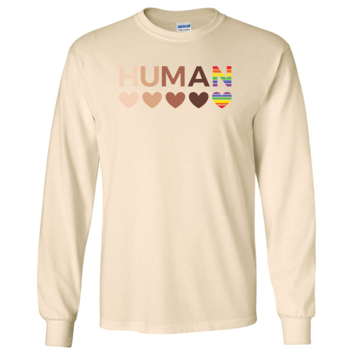 Gildan Ultra Cotton Longsleeve Basic T-Shirt -- Natural