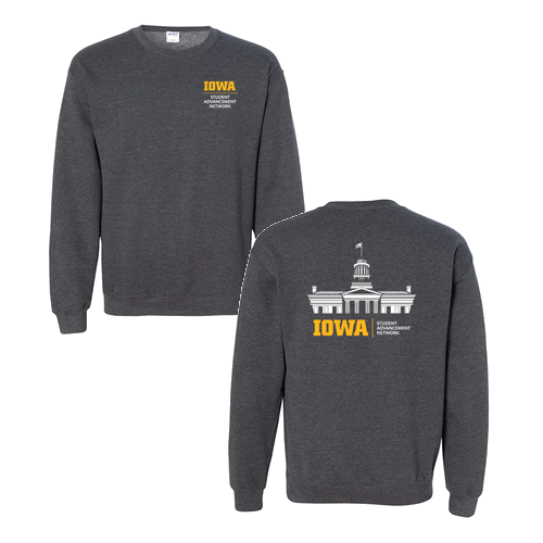 Gildan Heavy Blend Crew Neck Sweatshirt -- Dark Heather