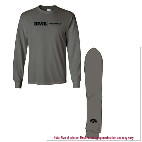 Gildan Heavy Cotton Longsleeve Basic T-Shirt -- Charcoal