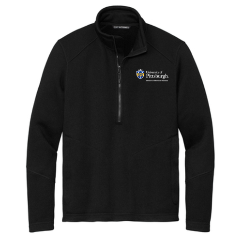 Pitt Port Authority Arc Sweater Fleece 1/4-Zip -- Black