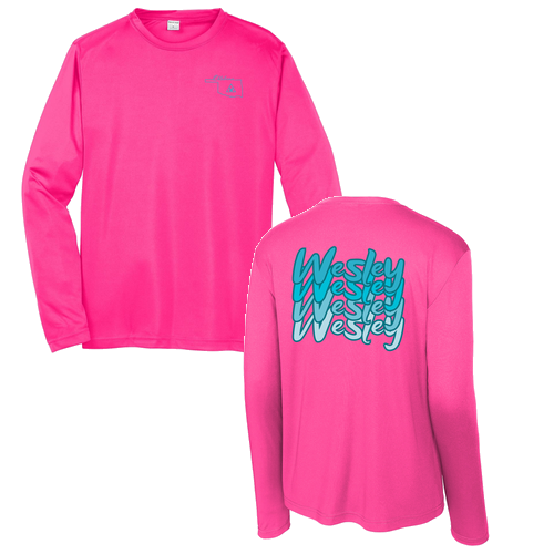 Sport Tek Long Sleeve Competitor -- Neon Pink