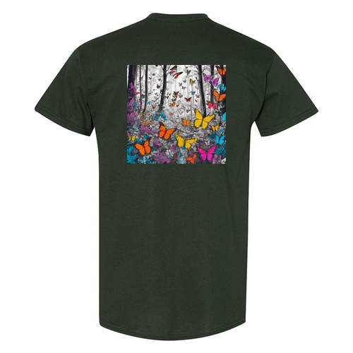 Forest Green Gildan Cotton T-Shirt