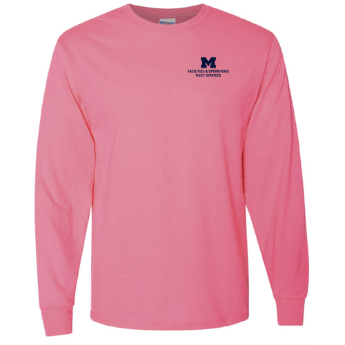 Men/Unisex Jerzees Dri-Power Active Adult Longsleeve Tee -- Neon Pink, $19
