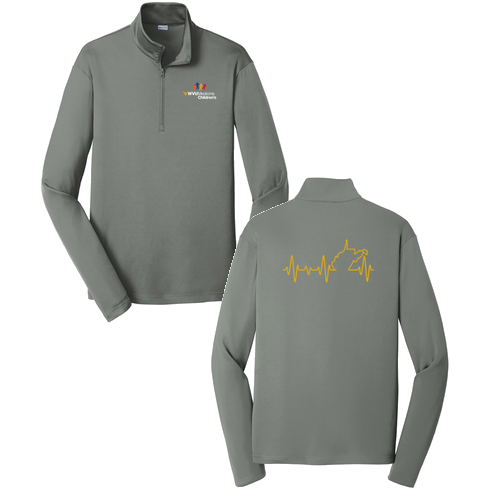 Sport-Tek PosiCharge Competitor Quarter Zip Pullover -- Grey Concrete