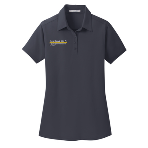 Port Authority Ladies Dimension Polo -- Battleship Grey