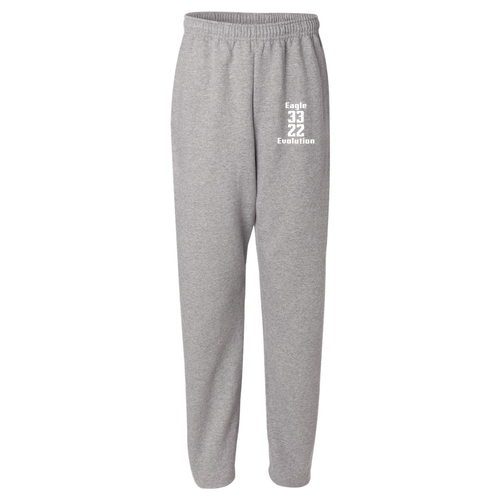 Mens/Unisex Jerzees Open Bottom Sweatpants w. Pockets -- Oxford