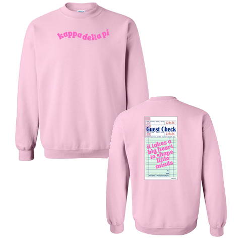 Gildan Heavy Blend Crew Neck Sweatshirt -- Light Pink