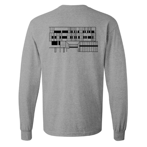 Gildan Heavy Cotton Longsleeve Basic T-Shirt -- Sport Grey