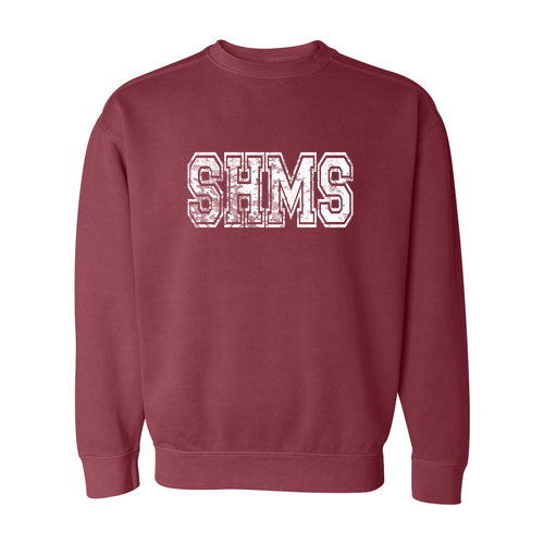 Comfort Colors Crewneck Sweatshirt -- Crimson