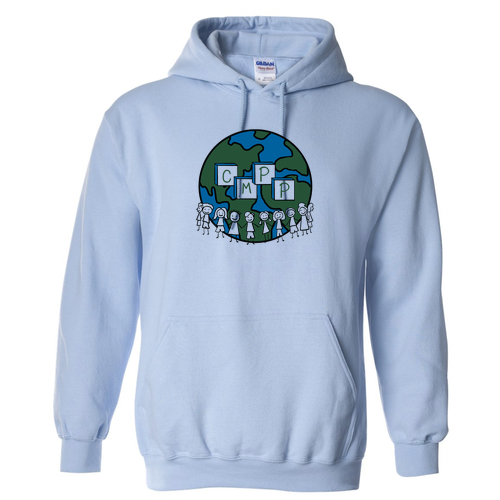 Mens/Unisex Gildan Heavy Blend Hooded Sweatshirt -- Light Blue