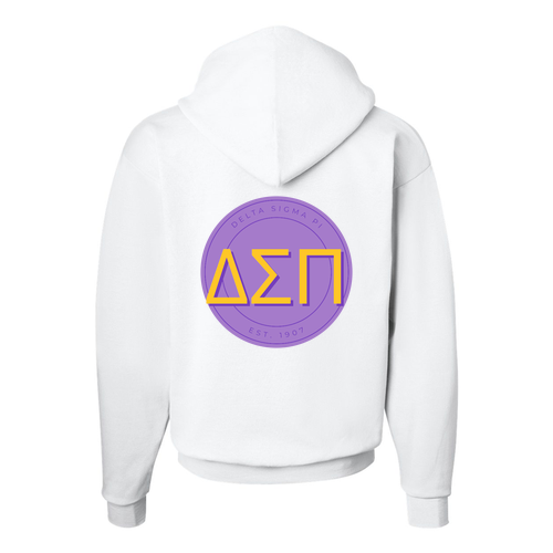 Hanes 7.8 Oz., 50/50 Comfort Blend Fleece Pullover Hood Adult -- White