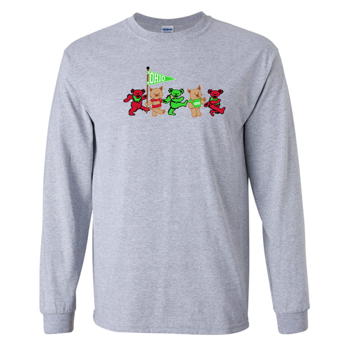 Gildan Ultra Cotton Longsleeve Basic T-Shirt -- Sport Grey