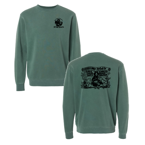 Independent Trading Co. Unisex Pigment Dyed Crew Neck Pigment Alpine Green