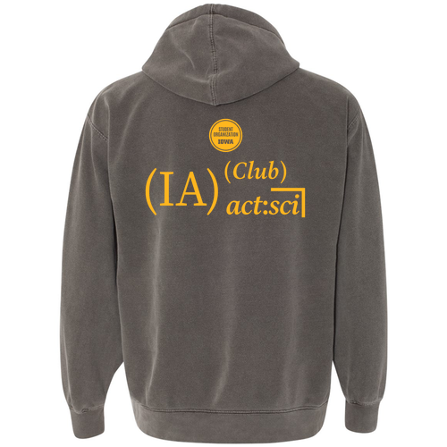 Comfort Colors Garment Dyed Hooded Pullover Sweatshirt -- Pepper