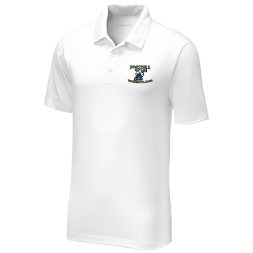 Sport-Tek PosiCharge Tri-Blend Wicking Polo -- White Triad Solid