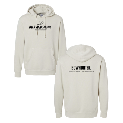 Independent Trading Co. Midweight Pigment-Dyed Hooded Sweatshirt -- Pigment Dusty Ivory